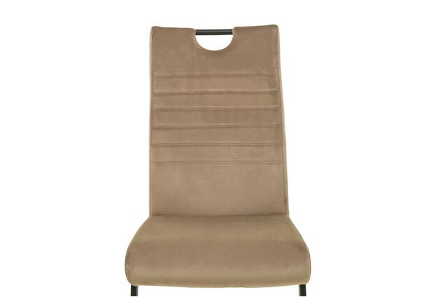 Фото №2. Стул S-121 капучино велюр+черный - Meblistico Стул S-121 капучино велюр+черный - Фото №2