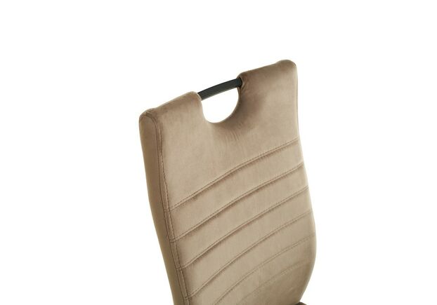 Фото №2. Стул S-121 капучино велюр+черный - Meblistico Стул S-121 капучино велюр+черный - Фото №2