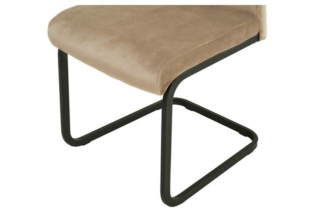 Фото №2. Стул S-121 капучино велюр+черный - Meblistico Стул S-121 капучино велюр+черный - Фото №2